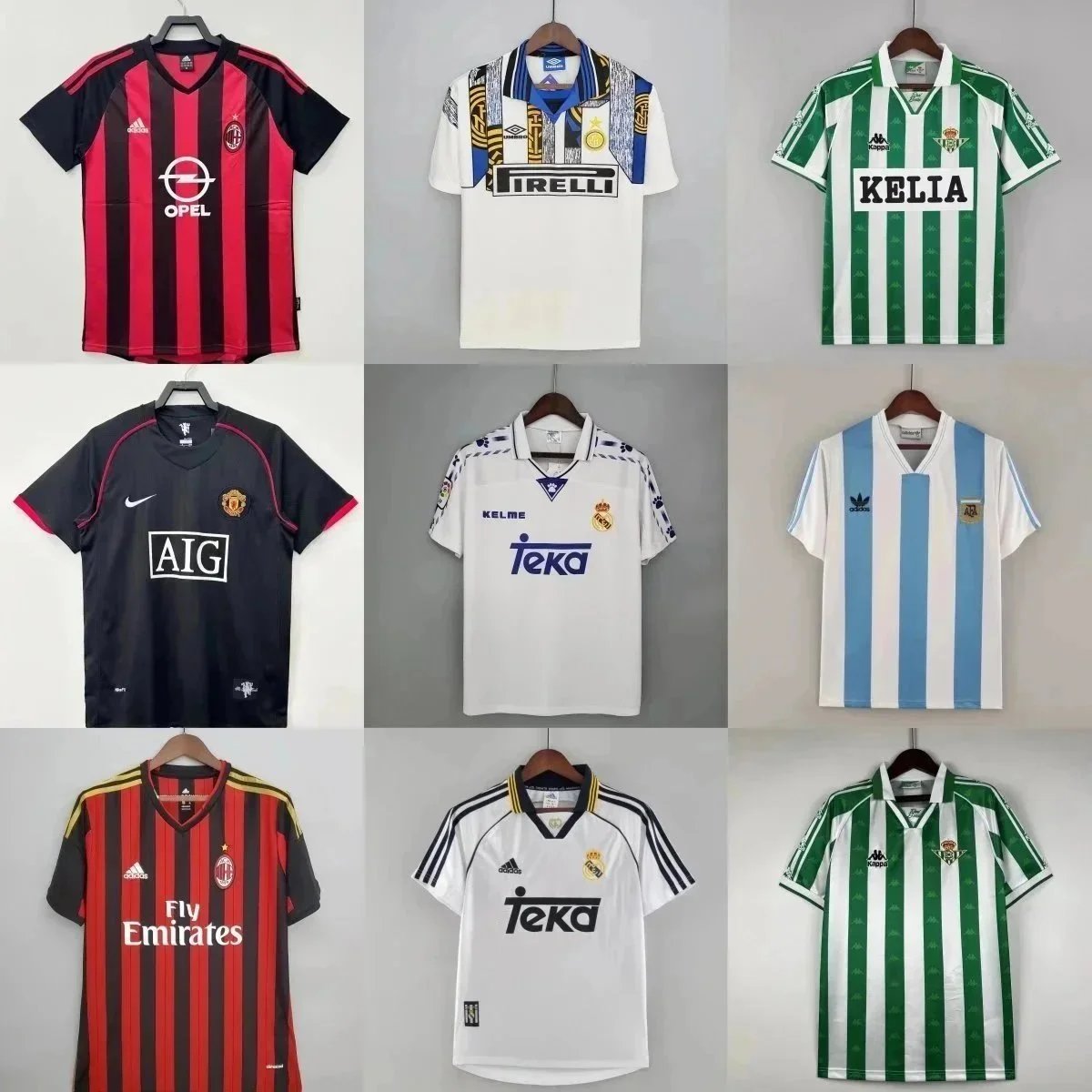 AC Milan 1990s Home Jersey Red-Black Stripes Opel Sponsor