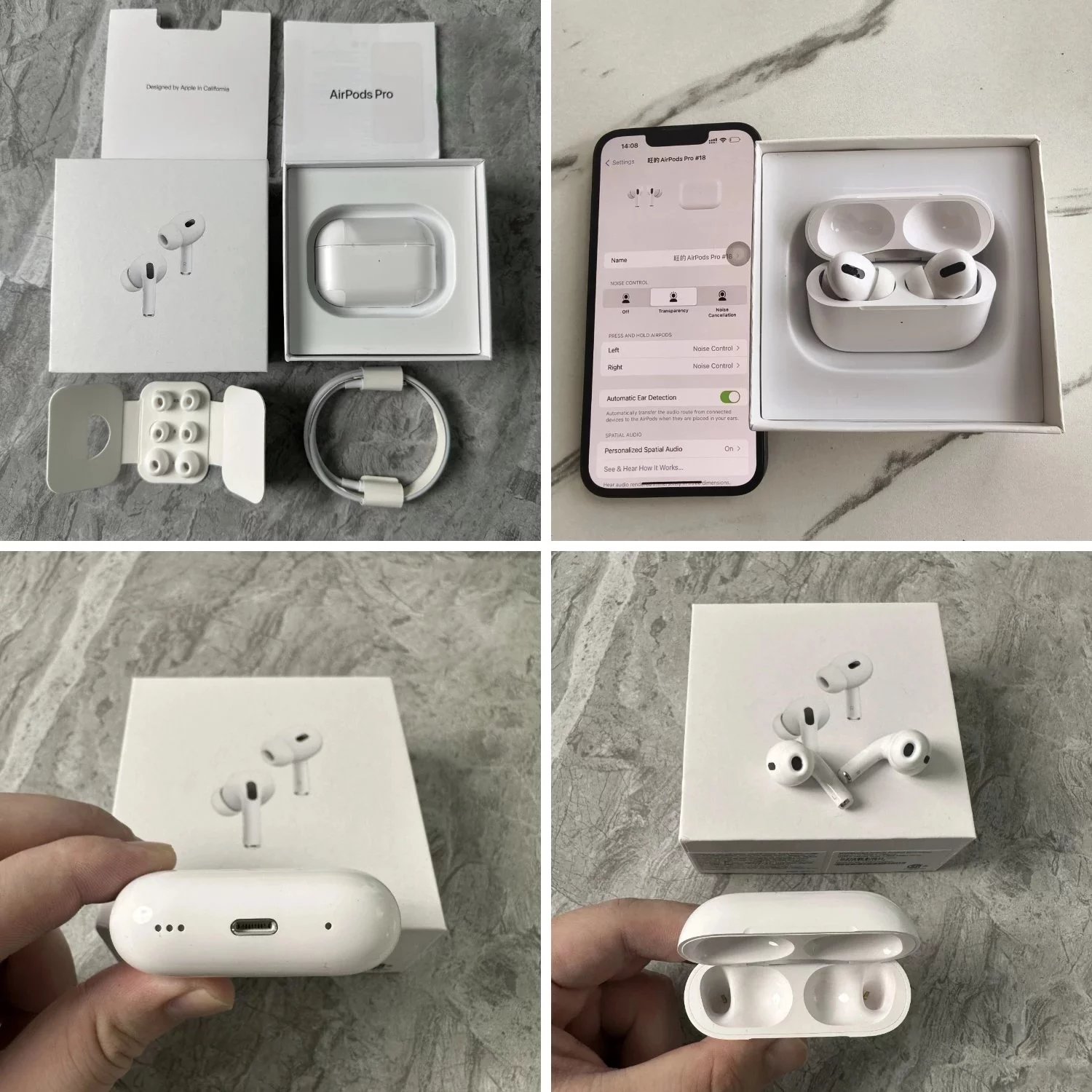 Apple AirPods Pro 2nd Generation White Wireless Earbuds with USB-C