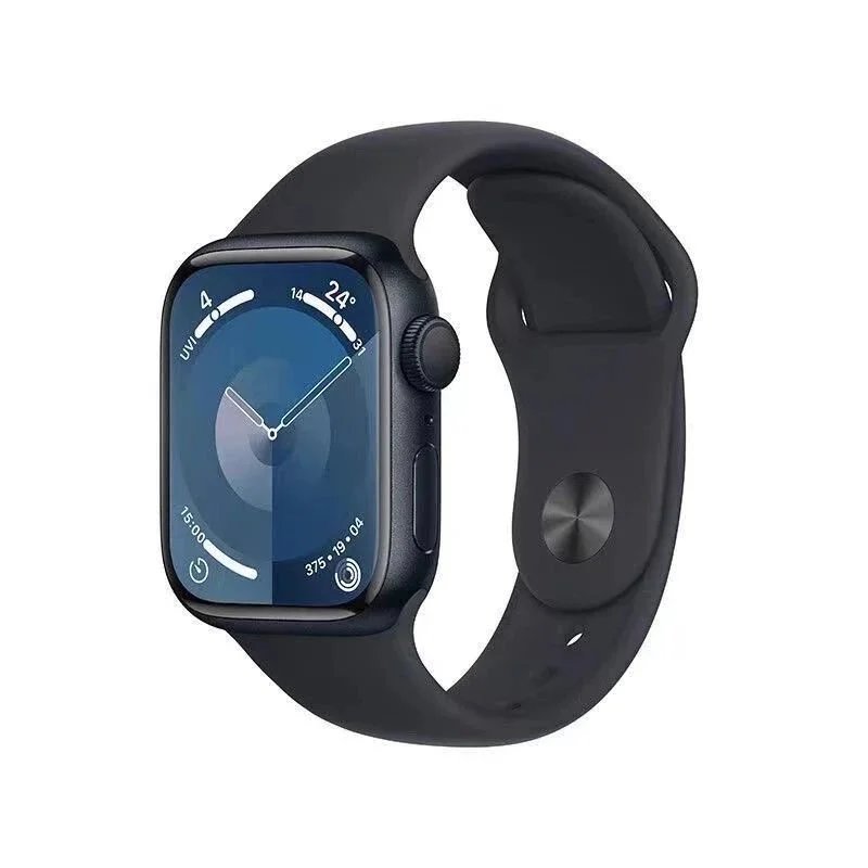 Apple Watch Series 9 GPS + Cellular, Midnight Aluminum Case with Black Sport Band