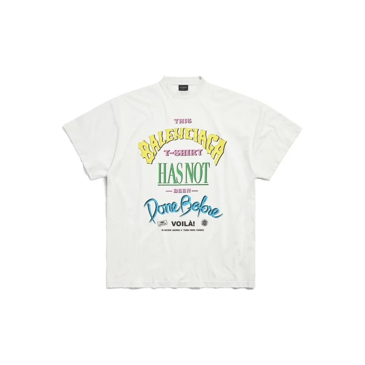 Balenciaga Done Before Graphic T-Shirt White