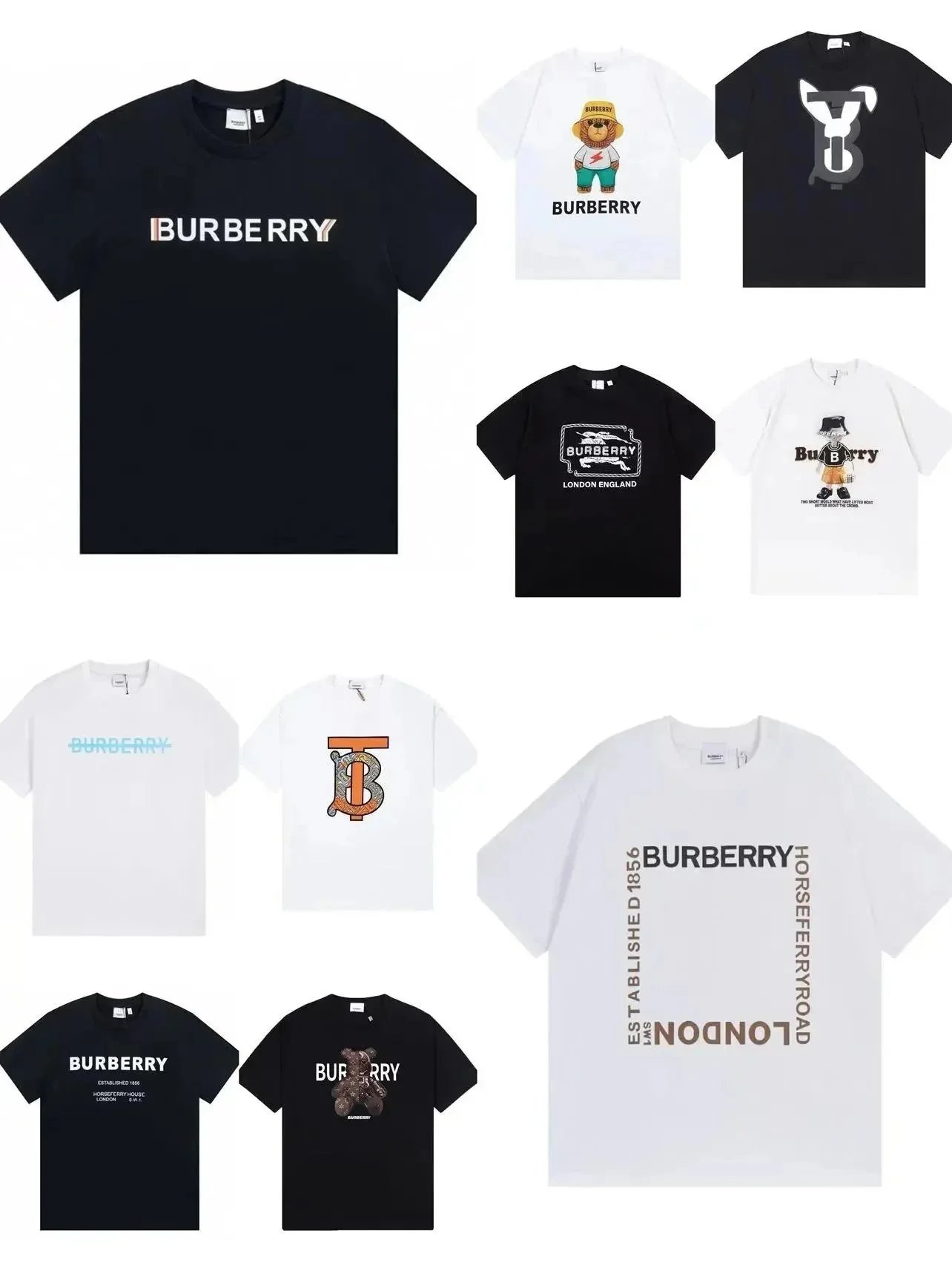Burberry Classic Logo T-Shirt Black Bold Typography Print