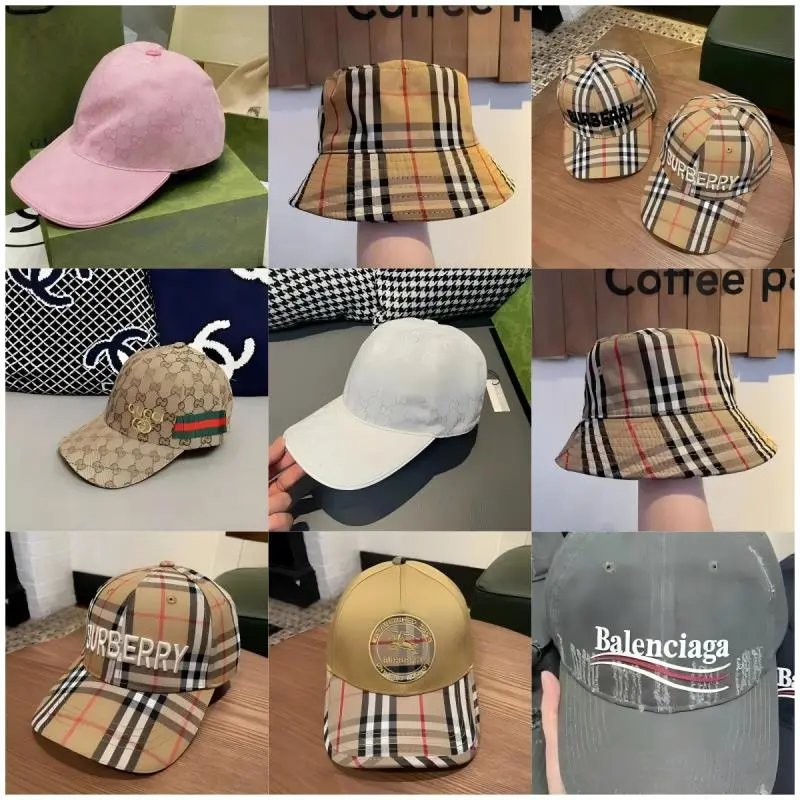 Burberry Vintage Check Bucket Hat Beige-Black-Red Plaid