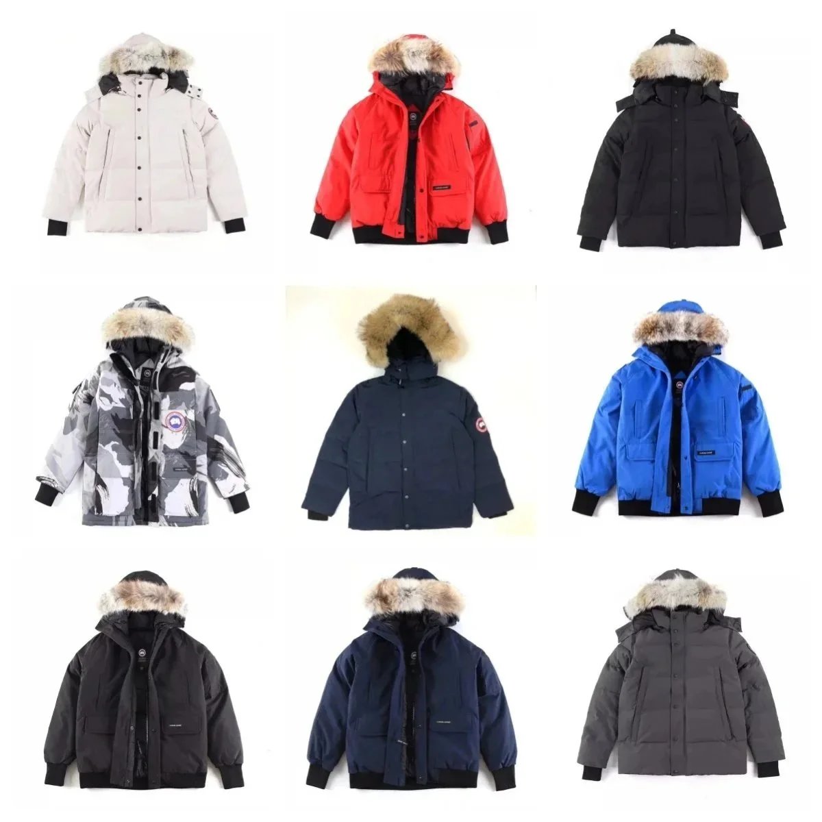 Canada Goose Youth Expedition Parka - Arctic Camo with Fur Trim