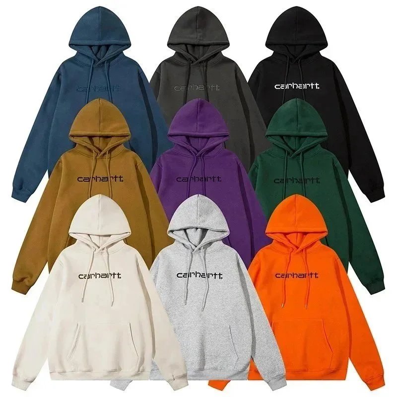 Carhartt WIP Script Logo Hoodie in Orange