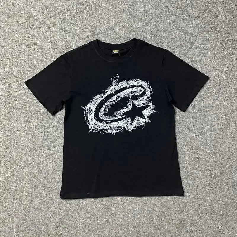 Cleveland Cavaliers Black T-Shirt with Distressed Logo Print