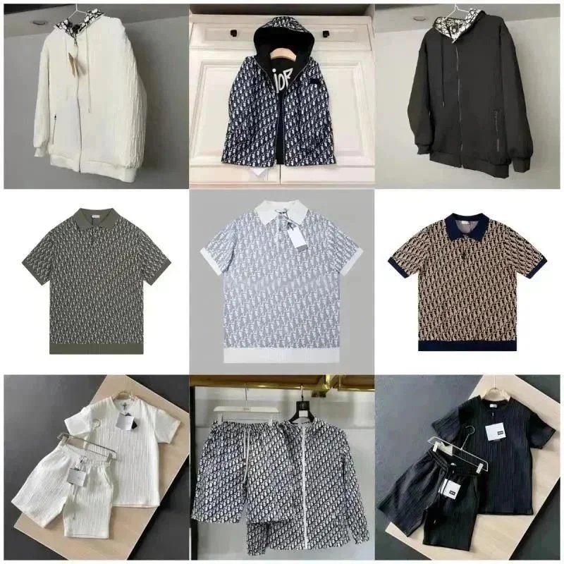 Dior Oblique Print Hooded Zip-Up Jacket Black-White Pattern