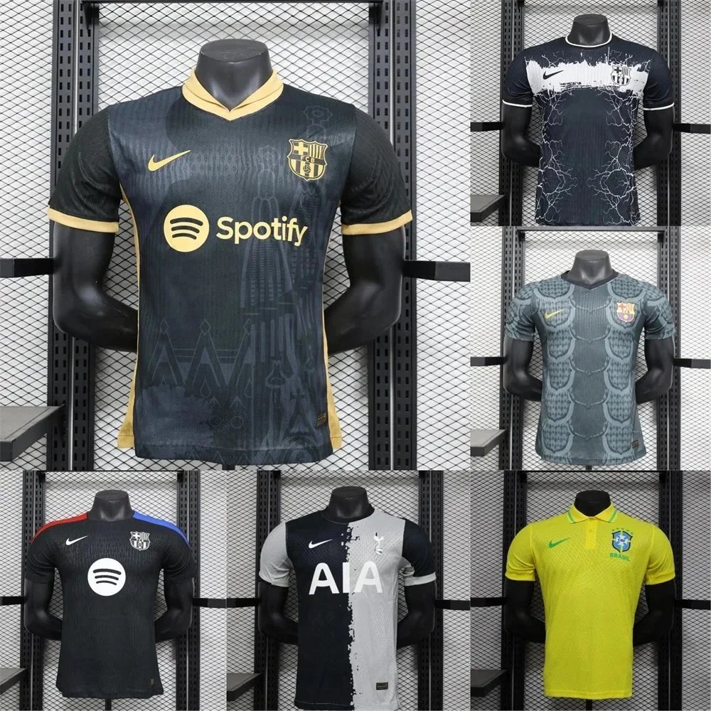 FC Barcelona 2023-24 Third Jersey - Dark Grey Gold Spotify Edition