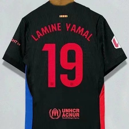 FC Barcelona Lamine Yamal 19 Black Away Jersey 2024-25
