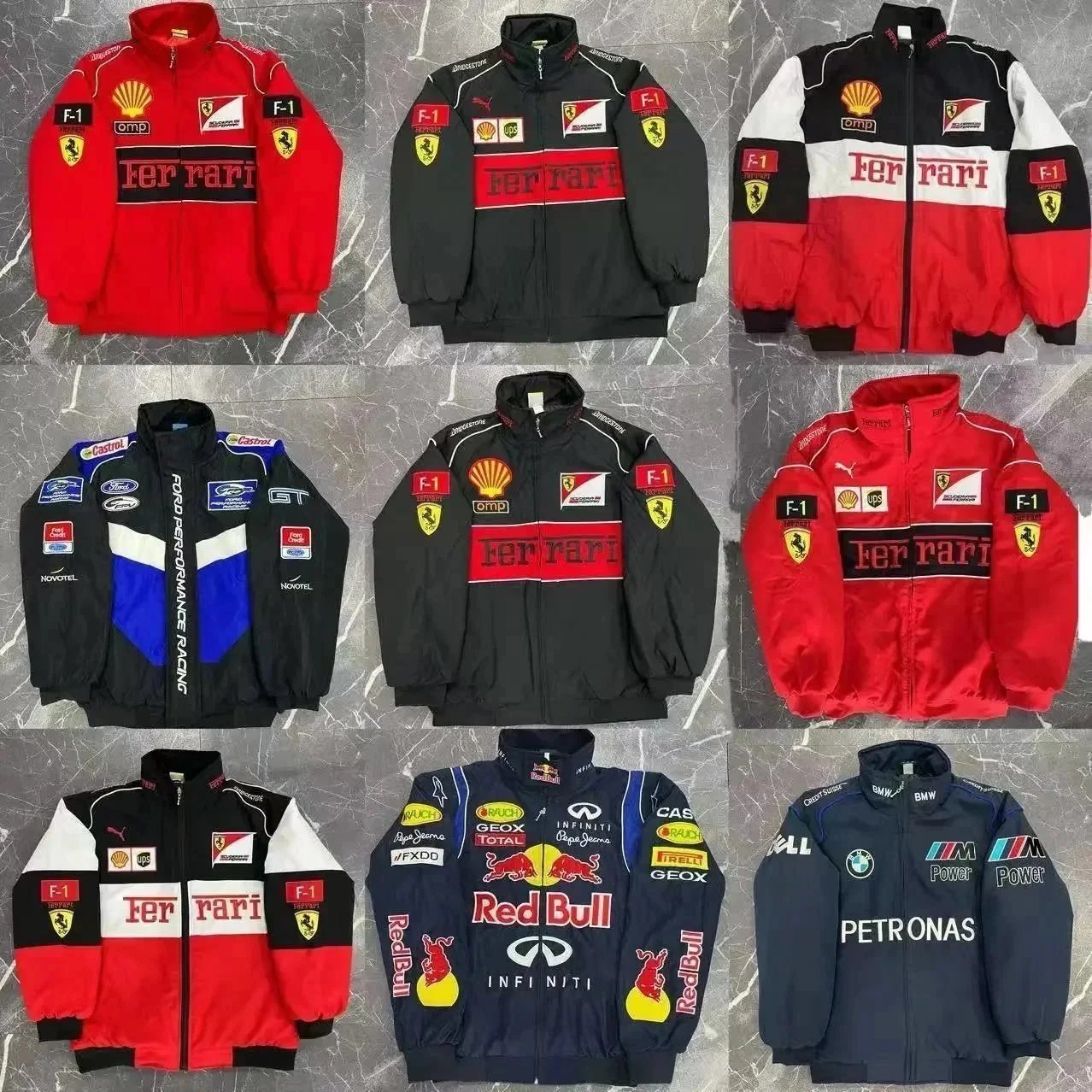 Ferrari F1 Team Racing Jacket Red Black Shell OMP Puma