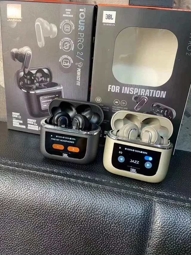 JBL Tour Pro 2 True Wireless Earbuds with Smart Case - Black
