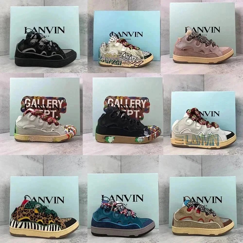 Lanvin Odsy-1000 Graffiti Art Sneaker Black Multi-Color