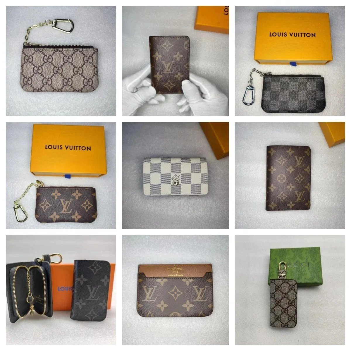 Louis Vuitton Monogram Canvas Key Pouch with Carabiner Clip