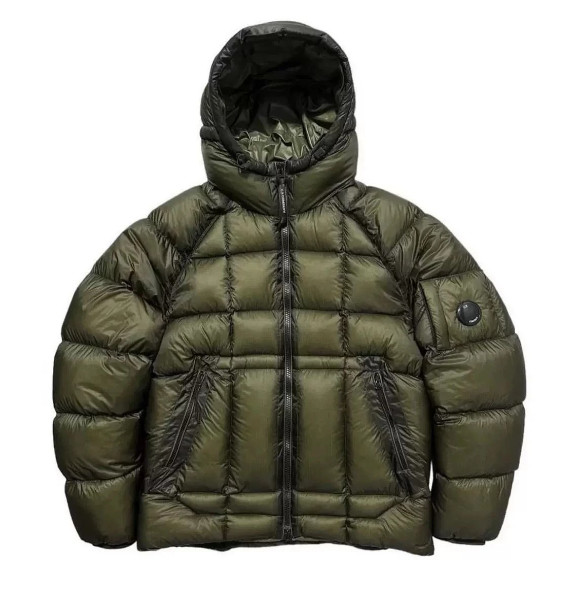 Moncler Genius 1952 Puffer Jacket Olive Green Quilted Hooded