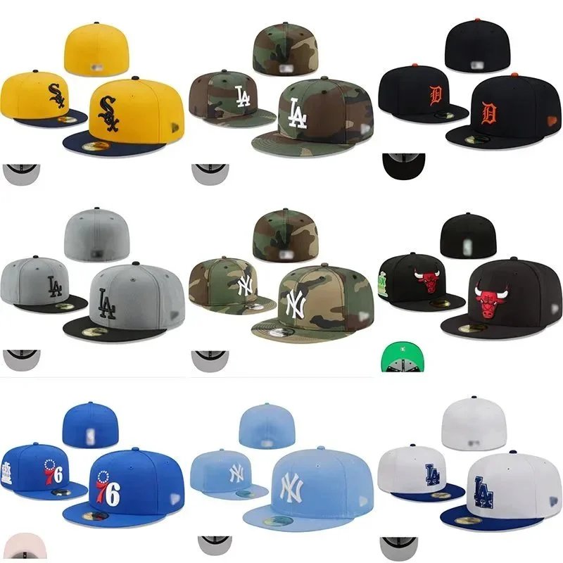 New Era 59FIFTY MLB Team Snapback Cap - Camo, Black, Blue Variants