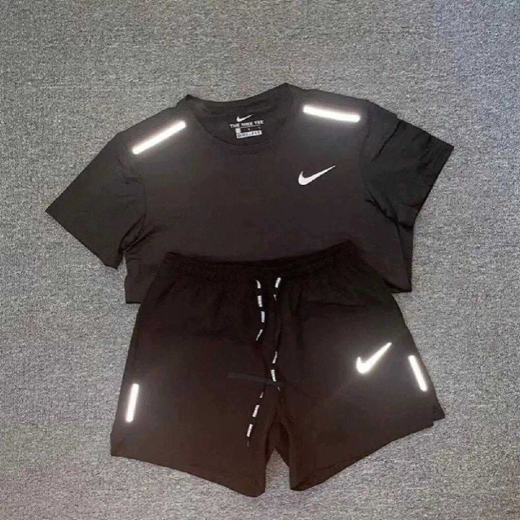 Nike Dri-FIT Reflective Running Set - Black
