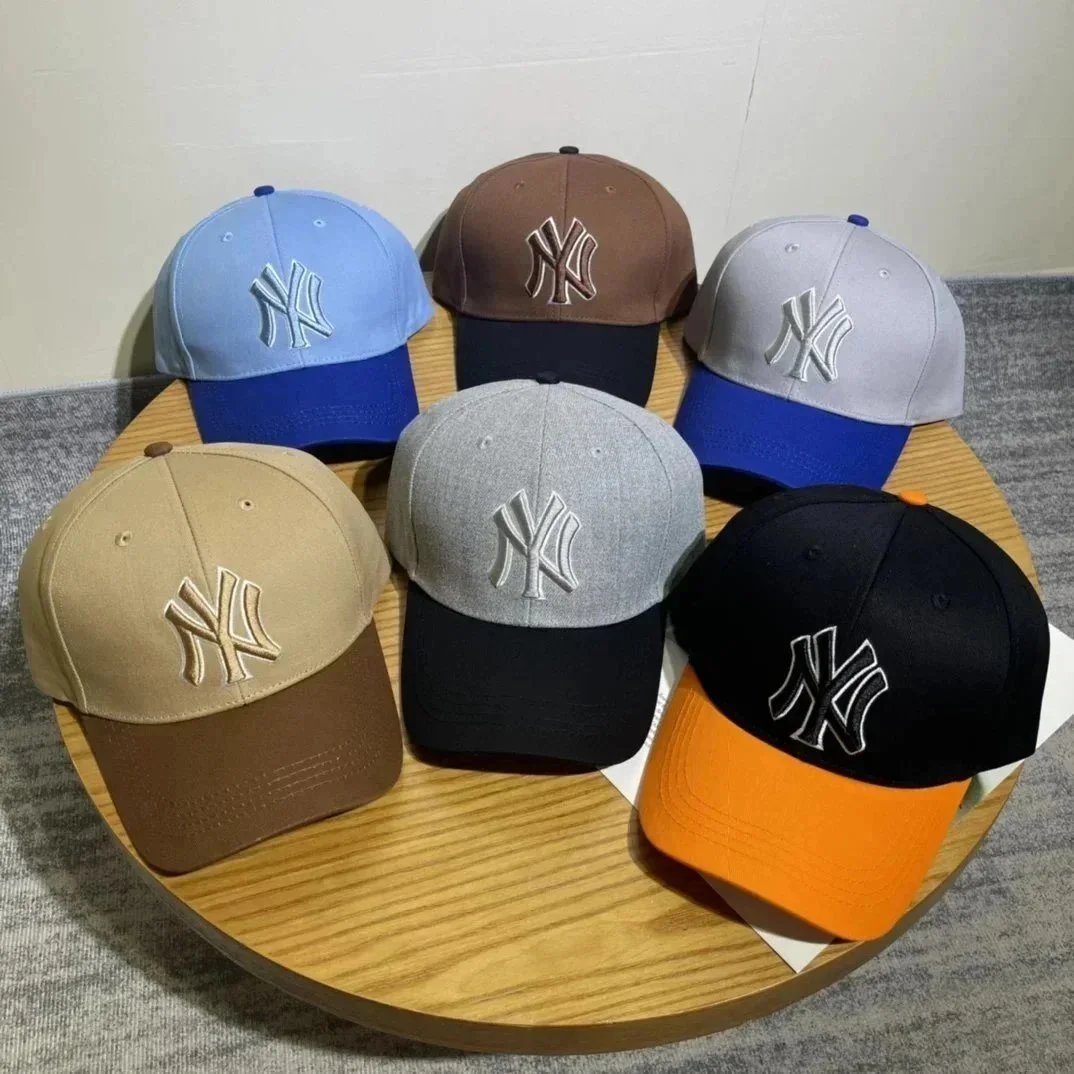 NY Yankees Embroidered Baseball Cap - Multi-Color Two-Tone Design