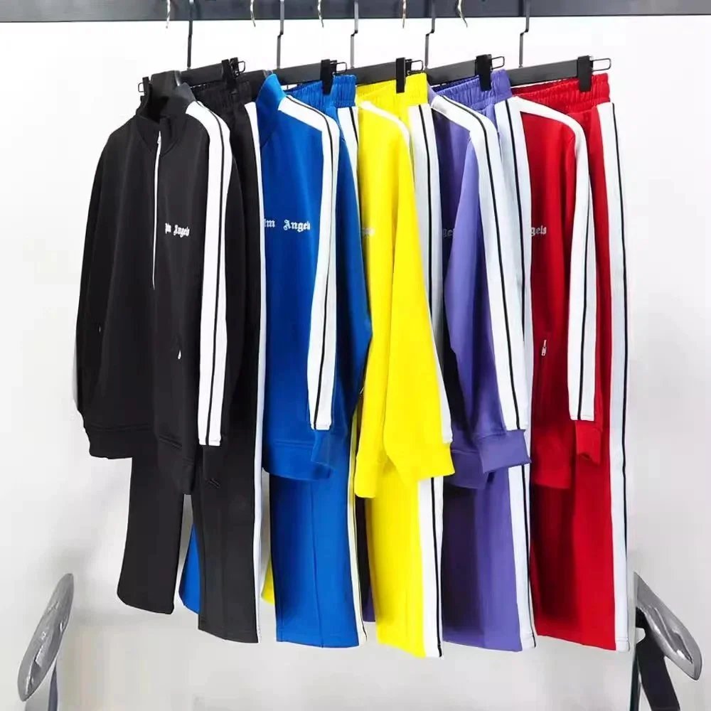 Palm Angels Track Suit Set - Black Blue Yellow Purple Red Striped