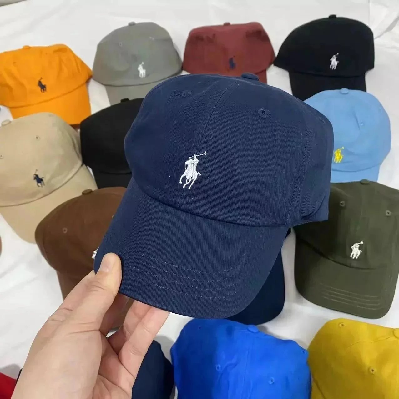 Polo Ralph Lauren Classic Pony Embroidered Dad Hat - Navy Blue