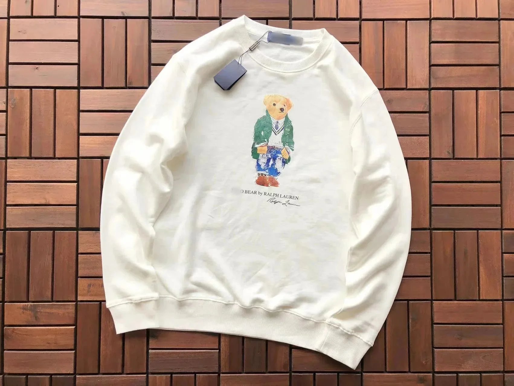 Ralph Lauren Polo Bear Crewneck Sweatshirt - Cream