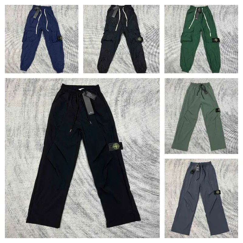 Stone Island Compass Logo Cargo Pants - Black Technical Fabric