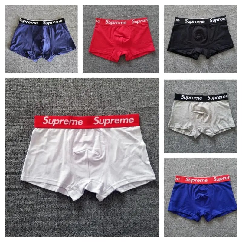 Supreme Boxer Briefs with Logo Waistband - Multiple Colors