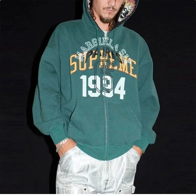 Supreme Margiela Six 1994 Arch Logo Zip-Up Hoodie Green
