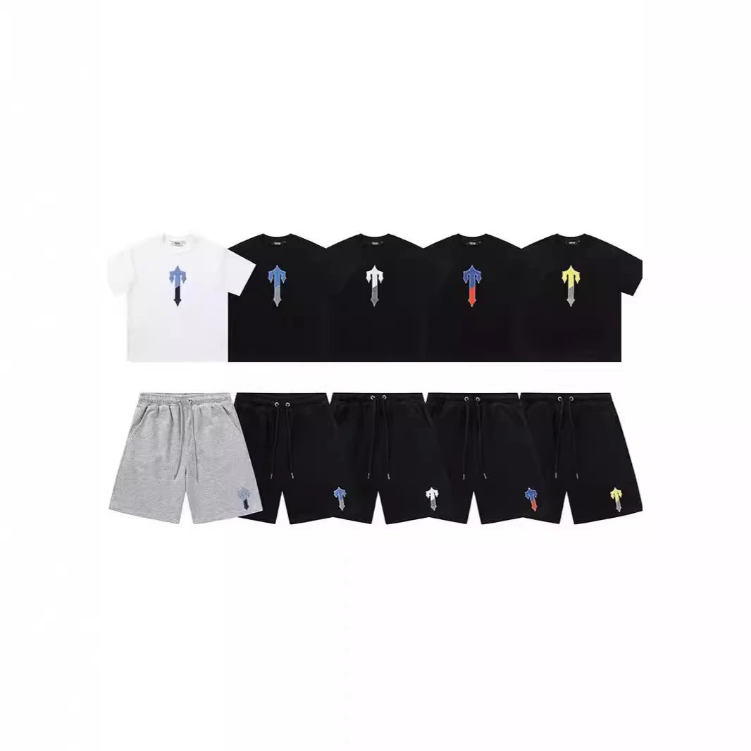 Trevor James Arrow Logo T-Shirt and Shorts Set - Multi-Color
