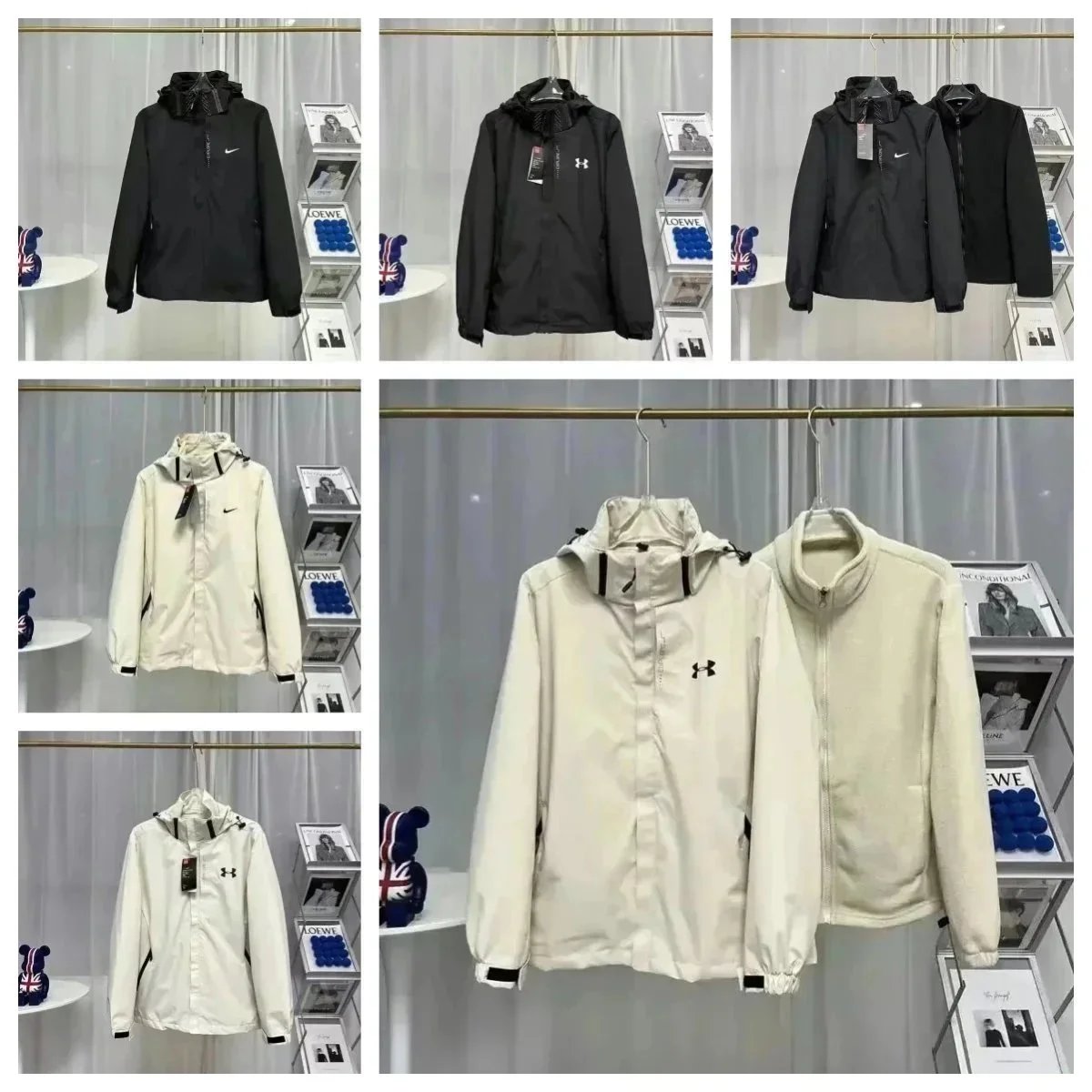 Under Armour Storm Lightweight Windbreaker Jacket - Off-White
