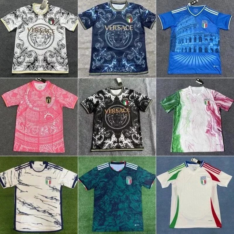 Versace Medusa Baroque Print Soccer Jersey - White Black